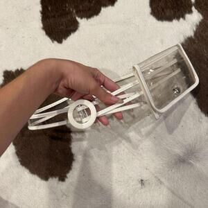 clear vinyl belt bag / fanny pack